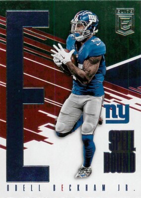 ODELL BECKHAM JR 2017 Elite GREEN SPELLBOUND ''E'' Giants #35