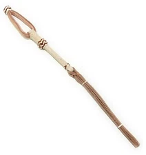 CHARRO SADDLE HORSE CUARTA CHARRA GRUESA. CHICOTE DE CUERO. THICK HORSE QUIRT. 