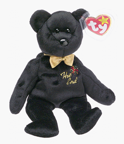 Ty Beanie Baby The End 1999 Y2k Millennium Teddy Bear