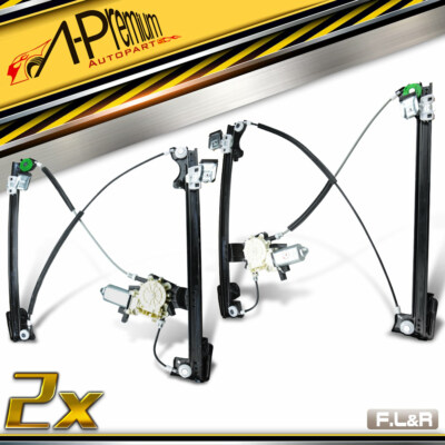 New 2x Front Side Window Regulator w/ Motor for  Land Rover Freelander 2002-2005