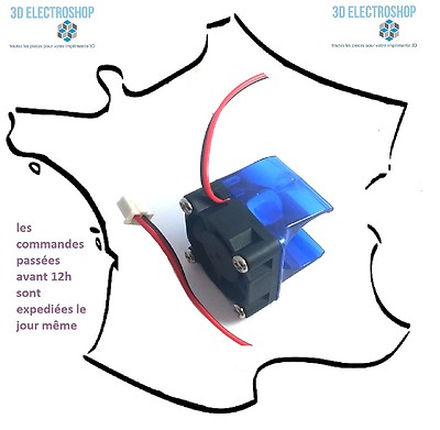 halterung und lüfter 12v 30x30 für j-head V6