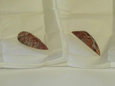 Extreme Mexican Lace Agate Cabochons 71.4mm & 76.9mm RK Studios Lapidary