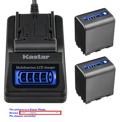 Kastar Battery LCD Quick Charger for Sony NPQM91D Sony Cyber-shot DSC-S85 Camera