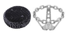 Chain Steering Wheel Chrome With Black Cover Comes As A Set One Time Offer
