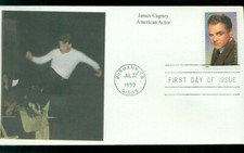 1999 First Day of Issue - Postage Stamp honoring James Cagney - Mystic
