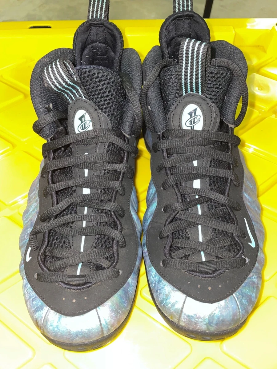 Nike foamposite top abalone on feet