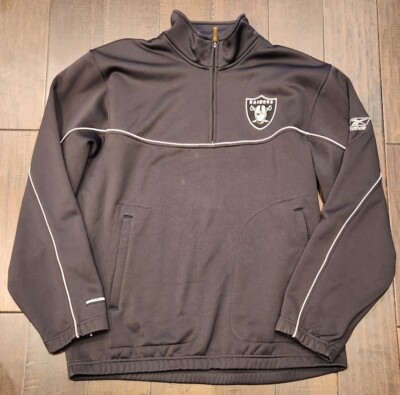 Reebok Raiders Team of The Decade NFL 1/4 Zip Track Jacket - Men's Large