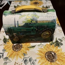 John Deere Tin Box Moline, Illinois Lunch Pai...