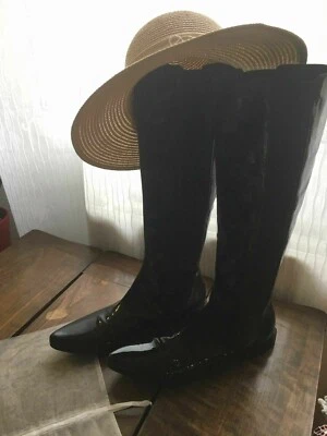 BOTTES FEMME HEYRAUD EN CUIR VERNIS TAILLE 40  - Photo 1/3