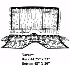 19671969 Camaro Firebird Rear Seat Spring Frame Set Narrowshort Bottom Back