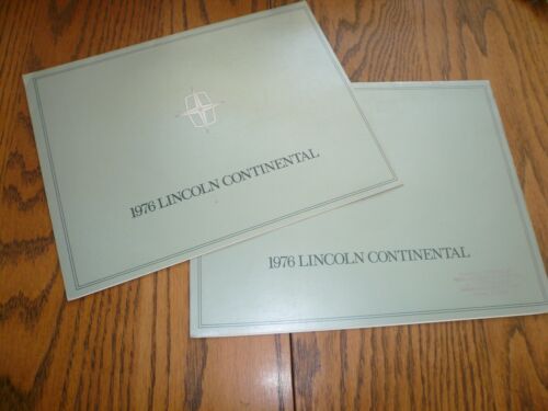 1976 Lincoln Continental Sales Brochure - Vintage - 2 for 1 - Picture 1 of 7