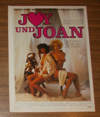 Seltene Werbung JOY UND JOAN Birgitte Lahaie Isabelle Solar Erotik 1986