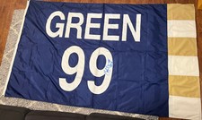 Pittsburgh Pitt Panthers Hugh Green Autographed Hung Retired Number Banner Rare