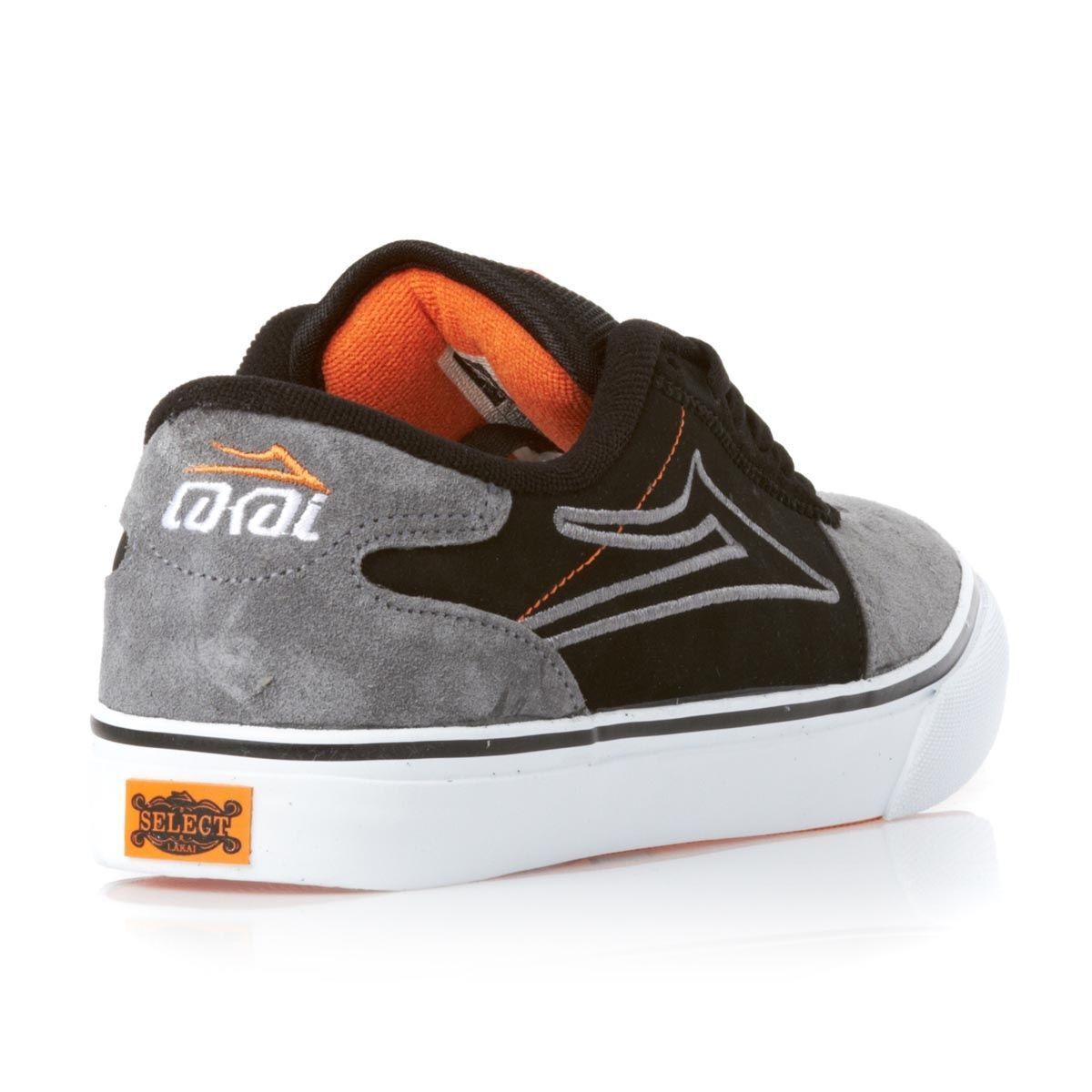 Lakai MANCHESTER SELECT Black Grey Suede Skate Discounted Lakai MANCHESTER SELECT Black Grey Suede Skate Discounted