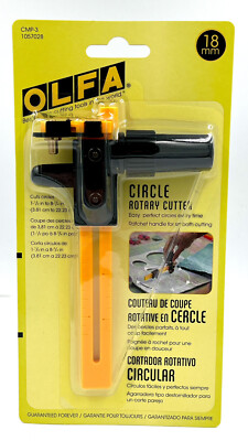 OLFA CMP-3 18mm Circle Rotary Cutter Cuts 1.5 -8.75  New in Package
