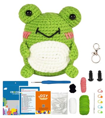 Crochet Kit for BeginnersCrochet Animal Kit for Adults and Kids with Step-by-...