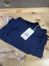 Mandala Women's Scrub High Waist Jogger Petite Size 3XL Navy New