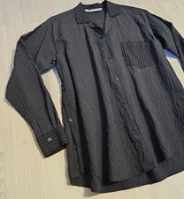 Zara Damen HemdBluse, Größe XS-S, Farbe Schwarz, Neu Ohne Etikett