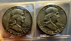 Lot of 2, 1961-D & 1963-D Franklin Half Dollar, 90% Silver with Aged Patina