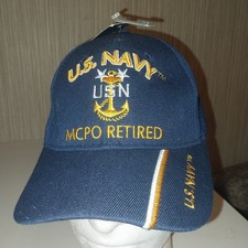 us navyMCPO Retired Baseball Hat New One Size Fits Most