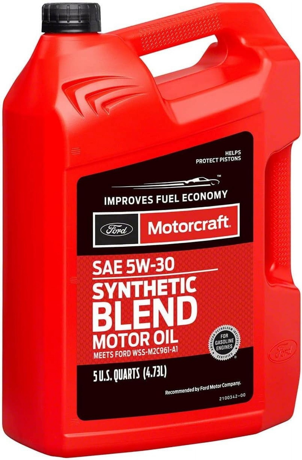(2 pack) Motorcraft Synthetic Blend Motor Oil, 5W-30 A premium-quality motor oil