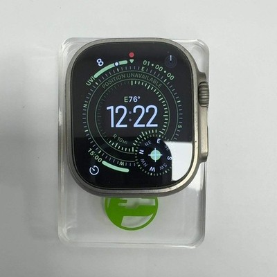 Unlocked Apple Watch Ultra 49MM Natural Titanium MQEW3LL/A Face Only