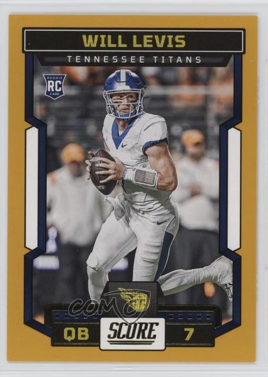 2023 Score Rookies Gold Will Levis #303 Rookie RC 0rd2