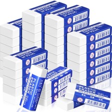 150 Pieces White Erasers Bulk Large Rubber Block Pencil Erasers for Drawing, ...