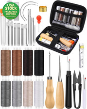 50 Pcs Upholstery Repair Kit Leather Sewing Needles Thread Tool Set for Craft
