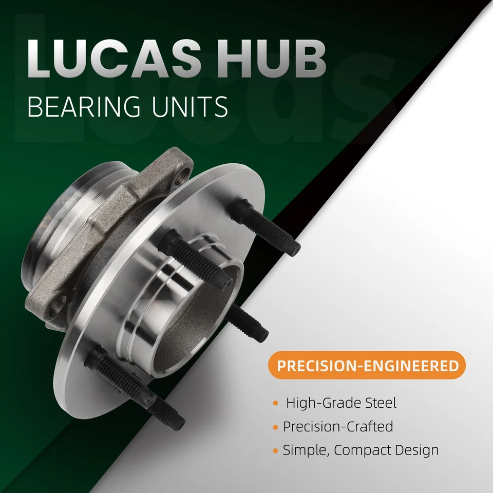 Lucas Pair：2New Front Wheel Bearing Hub for 1997-2000 Ford F-150 4WD No ABS - Изображение 3 из 4