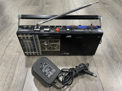 JVC 9 Bands Radio Cassette Recorder RC-S22W With Adapter Great Working Condition