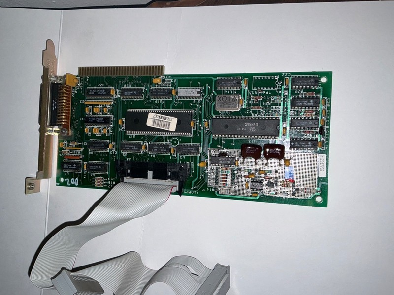 Vintage Compaq ISA Floppy Disk Controller NEC D765AC + DB25 Interface Card Rare