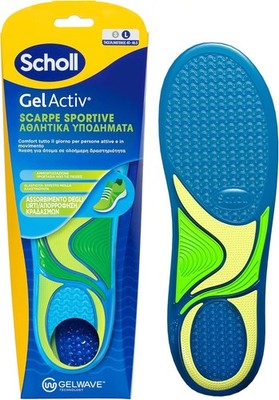 Scholl GelActiv Einlegesohlen, Sportschuhe, Einlegesohlen mit dämpfender GelWave