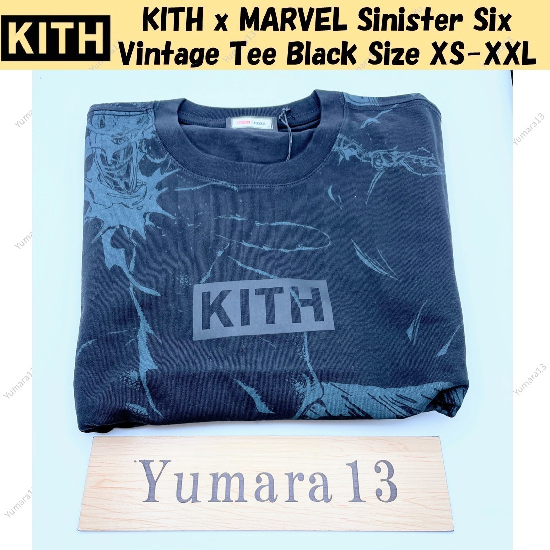 トップス Marvel Kith Sinister Six Vintage Tee XL KITH x MARVEL Sinister Six Vintage Tee Black Size XS-XXL | eBay