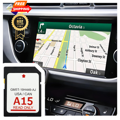 2025 Latest A15 Navigation SD Card 1.24*0.93*0.07 inch, Black