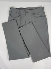 Men’s Golf Pants Gray Stretch Flat Front Straight Leg Walter Hagen 11 30x30