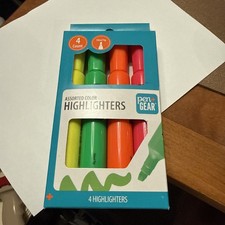 Pen Gear Jumbo Tank Style Highlighters, Chisel Tip, Assorted Color, 4 Count
