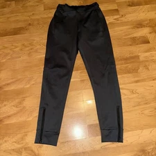 Jo + Jax Youth Large Premium Dance Activewear dark Gray Zip ankle Jogger Pants
