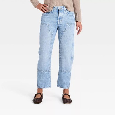 Women Mid-Rise Painter Boyfriend Jeans - Universal Thread