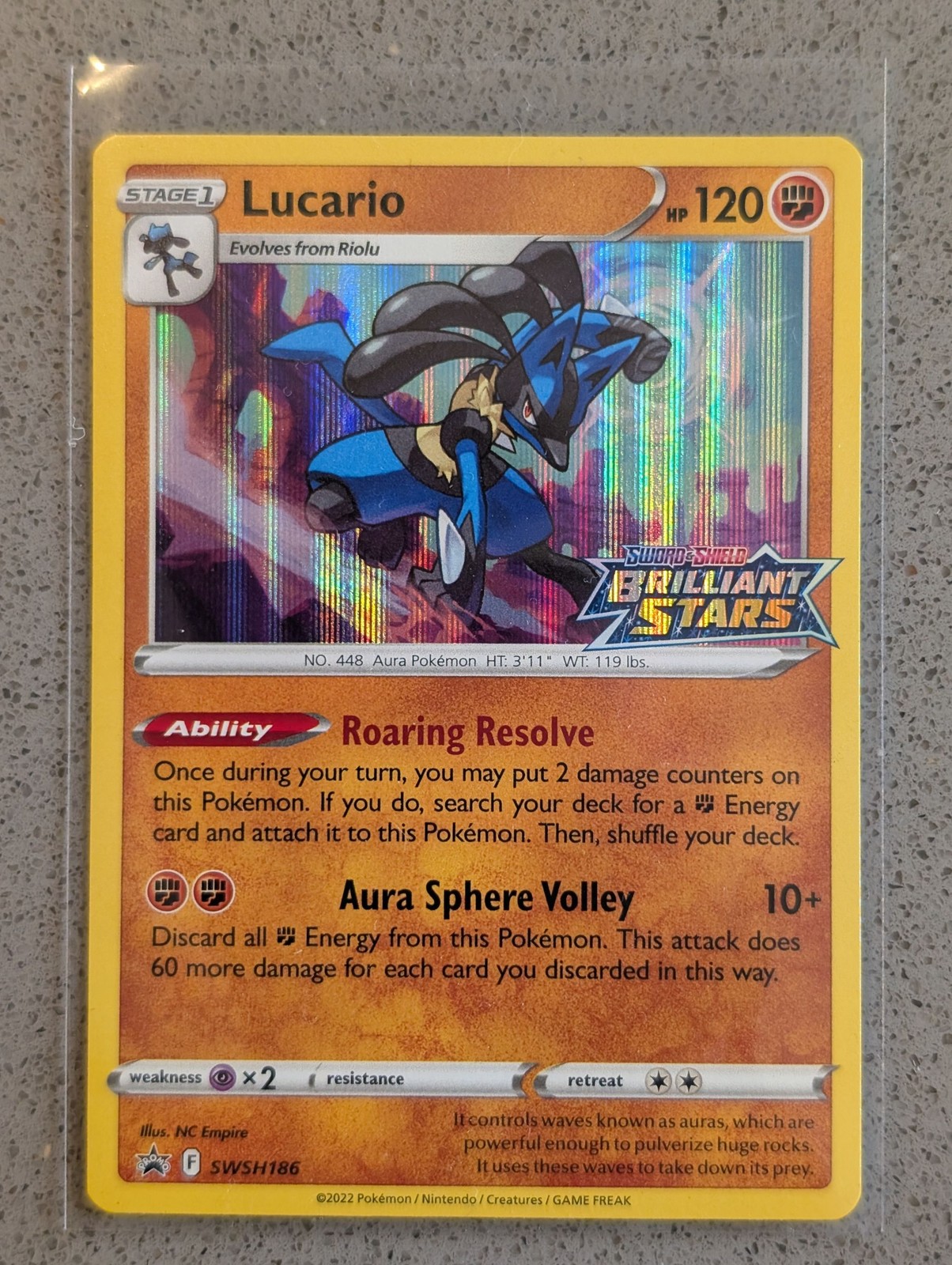 Lucario SWSH186 Promo SWSH Black Star Pokemon NM