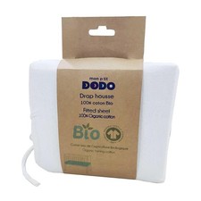 Mon PTIT Drap Housse Bio 130G/M² 50x100 Blanc