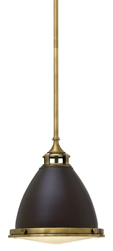 Hinkley Lighting 3126 Bronze Amelia Single Light 13"W Pendant - Picture 1 of 12