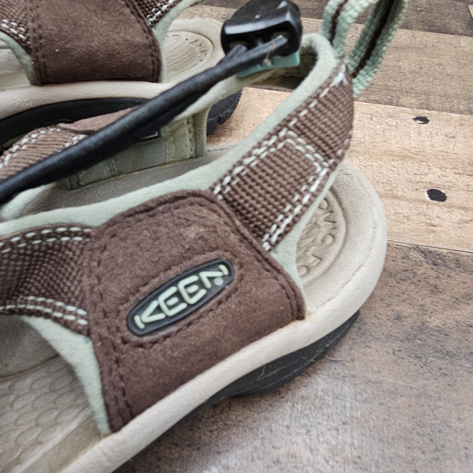 Keen scarpe sportive sandali donna misura 7 5M pelle marrone barca estate escursionismo