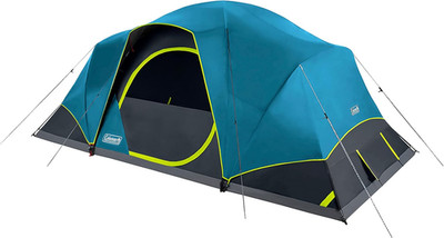 4/6/8/10 Person Skydome Dark Room Tent with Rainfly, 5 Minute Setup, Blocks 90%