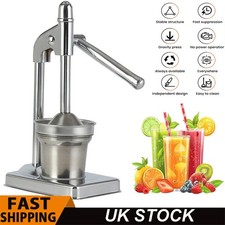 Manual Fruit Hand Press Citrus juice Squeezer Lemon Orange Pomegranate Juicer UK