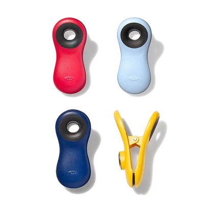 OXO Good Grips magnetische Allzweckclips 4er Pack sortiert