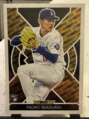 定価8800 KD KINGDOM 40 POST CARDS 2025 Topps Update Series - Topps Black Gold Roki Sasaki #BG-24 (RC
