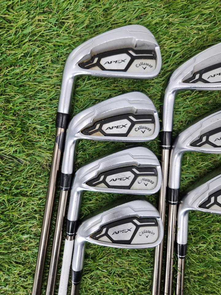 JUEGO DE HIERRO IZQUIERDO CALLAWAY APEX CF16 5-GW REG MAMIYA RETROCESO ES 760 F3 JUSTO Foto 2 de 4