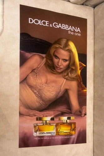 Madonna Dolce & Gabbana The One Promo Backlit illuminated PVC Poster La Bambola