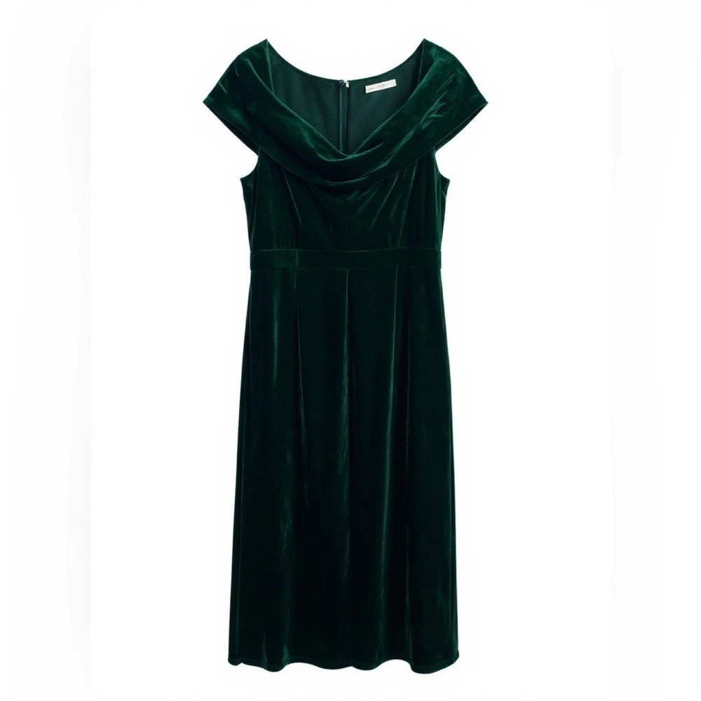 ebay green velvet dress Green Velvet Vintage Dresses for Women for sale